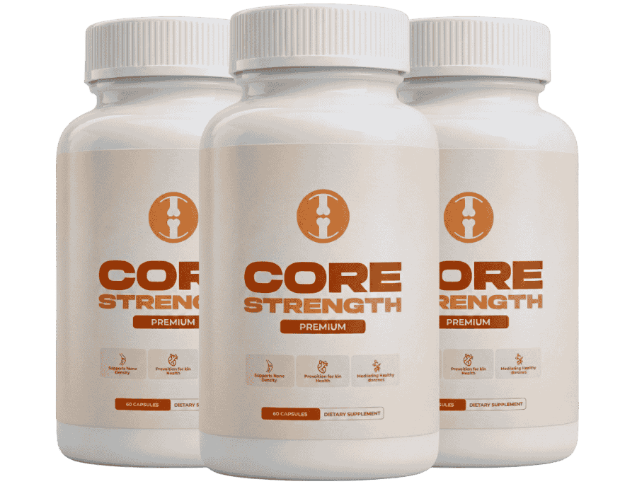 Core Strength Premium Supplement Bottles